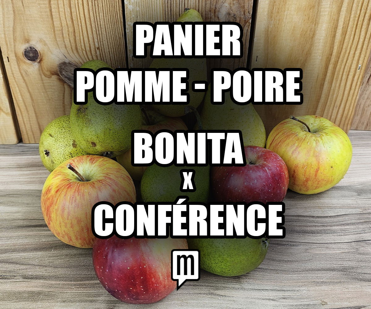 Panier Pommes Bonita / Poires Conférence